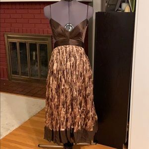 NWOT BCBG silk butterfly dress